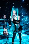 萌新推特00後露臉網紅美少女▌白莉愛吃巧克力▌Cos初音未來 香艷酥乳粉嫩白虎演唱會 精美私拍
