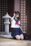 最新私拍百萬粉絲Cos簽約模特▌Nagisa魔物喵▌女子高中生の晝與夜 情趣乳夾束縛跳蛋震逼強制高潮