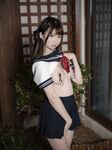 最新私拍百萬粉絲Cos簽約模特▌Nagisa魔物喵▌女子高中生の晝與夜 情趣乳夾束縛跳蛋震逼強制高潮