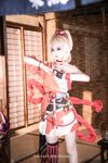萌新推特00後露臉美少女▌白莉愛吃巧克力▌超美畫風Cos原神宵宮 可愛小蘿莉 三點全露又粉又嫩