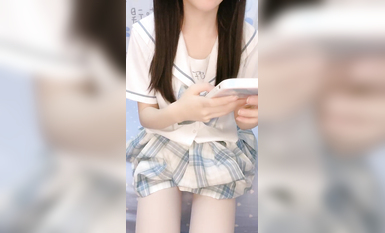 超高顏值的軟妹！JK美少女！【十月喵】我竟然流鼻血了！ (3)