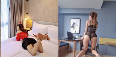 無可挑剔九頭身馬甲線長腿終極綠帽騷妻【olsoulmate】私拍完結，與多名單男群P亂交，女神的形象如此反差 (4)