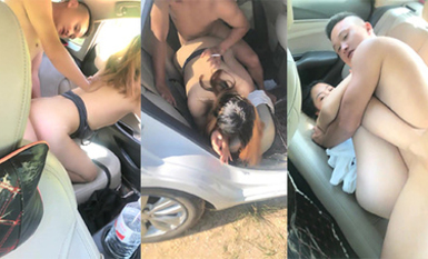 新人探花酒店換妻❤️兩對夫妻白天戶外車震~晚上酒店開房換妻大戰（1）