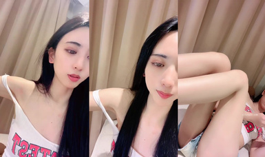 【甜桃】高挑模特身材~黑絲長腿~勾引脫衣秀 (10)