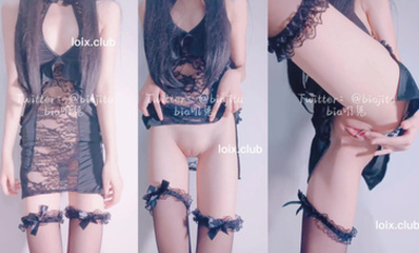 軟甜糯米糍 黑色蕾絲