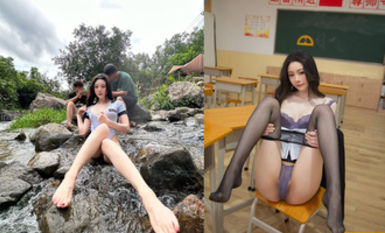 30萬粉絲著名美團外賣媛網紅秀人網模特「小逗逗」全量推特資源 極品露臉大長腿頂級露出專家 (1)