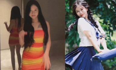 廣州極品反差女【晴晴】05年小女生想不到如此之騷，戶外露出啪啪、變裝絲襪道具口交，電影院做愛等等，玩的非常開！ (1)