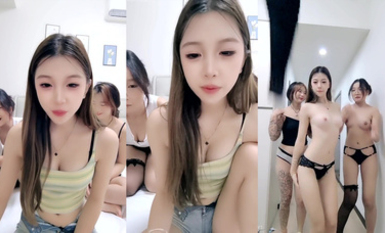 美女群P盛宴【極品藝校生】10.13-10.25高顏值姐妹4P5P畫面精彩淫亂刺激 (3)