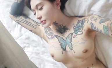 狂野紋身，霸氣陰環高顏值網紅，完美身材，福利片段流出，隨便看看 (2)