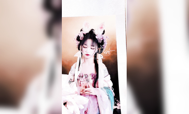 極品Cos爆機少女【喵小吉】九月新作《荷花池》古裝嬌俏美女 超干凈美鮑 高清 (1)