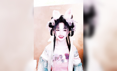 極品Cos爆機少女【喵小吉】九月新作《荷花池》古裝嬌俏美女 超干凈美鮑 高清 (1)